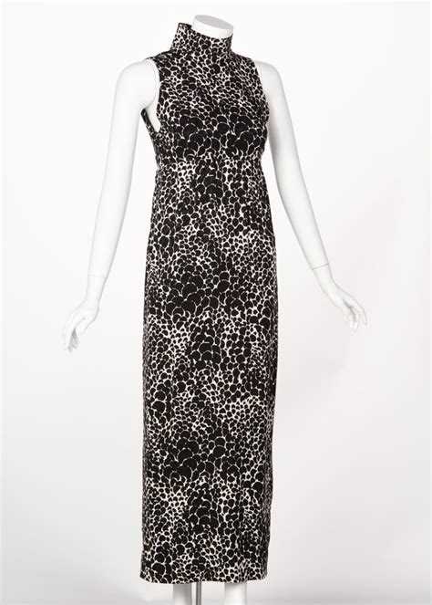 ysl black and white dress|yves Saint Laurent evening gowns.